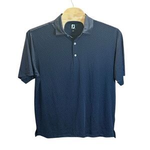 FootJoy 2XL Navy and White Men's Polo Shirt